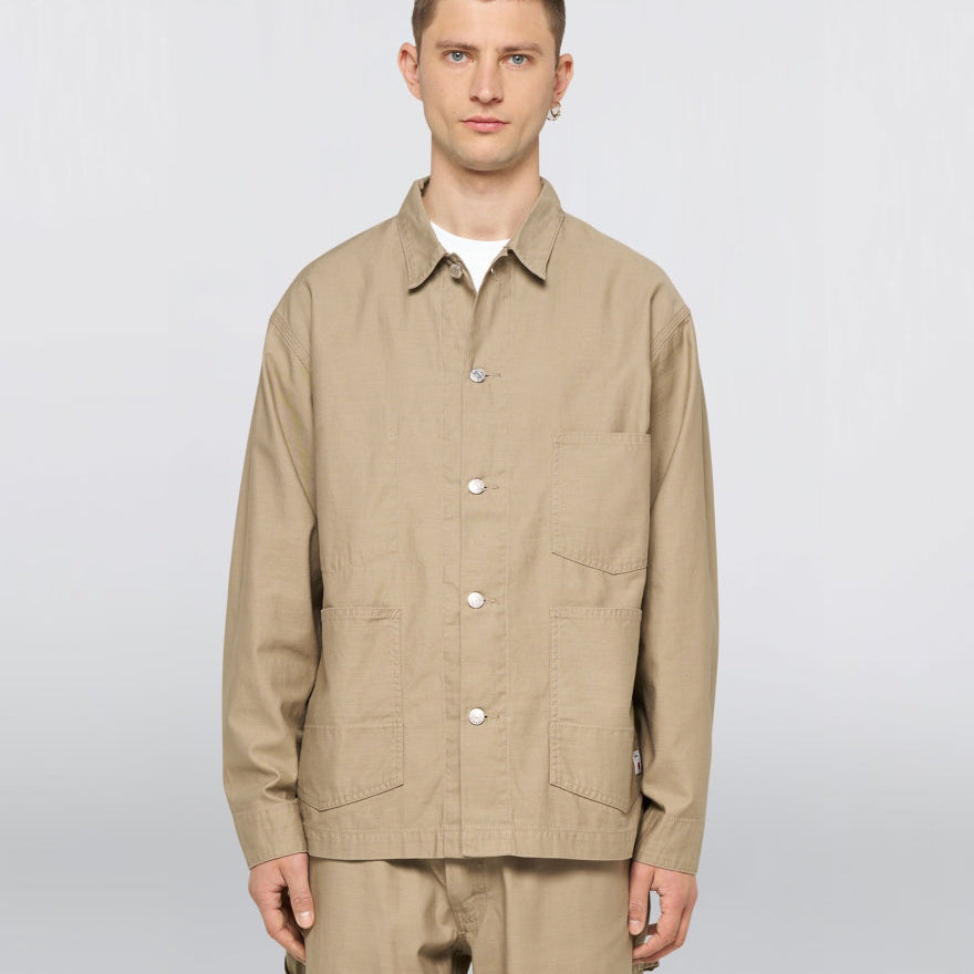 Edwin Coverall Shirt Beige