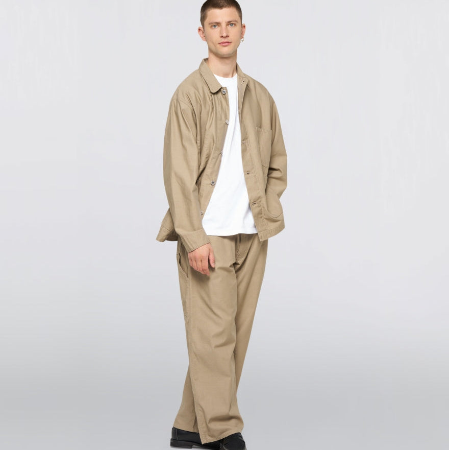 Edwin Coverall Shirt Beige