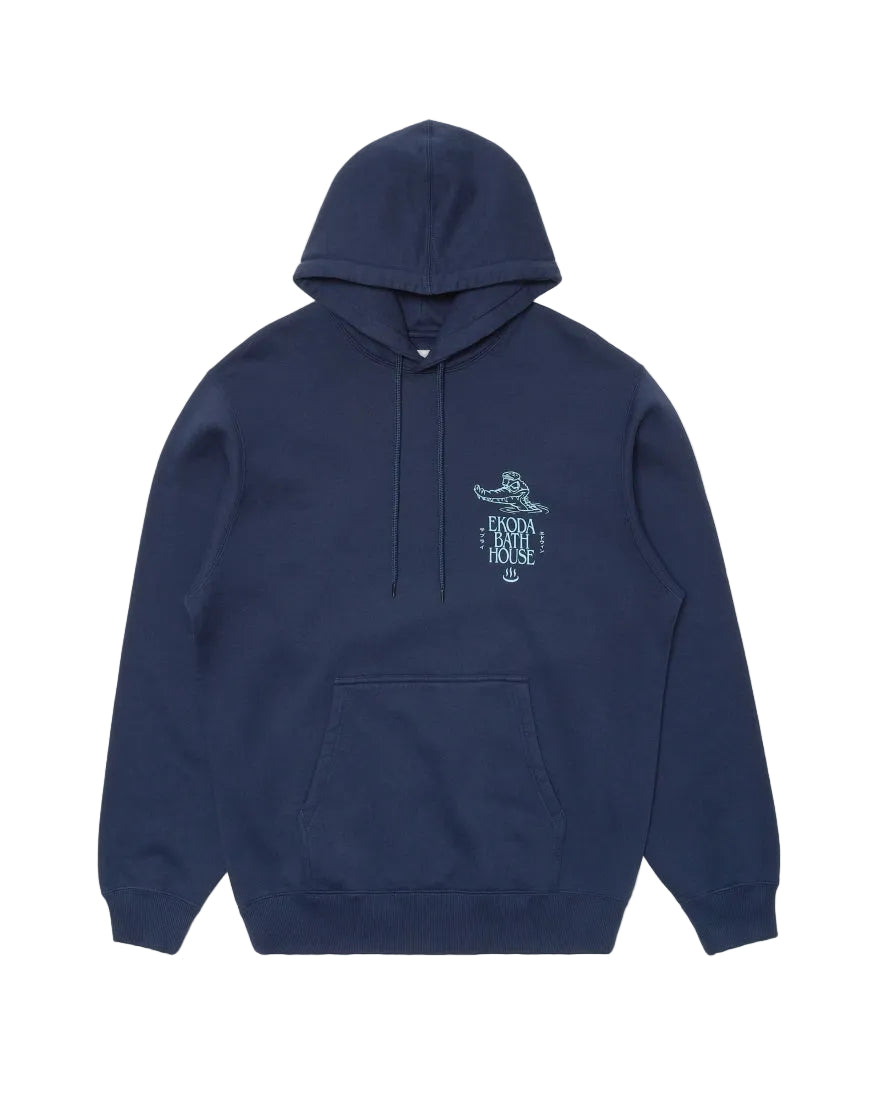 Edwin Ekoda Bath House Hoodie Sweat Maritime Blue