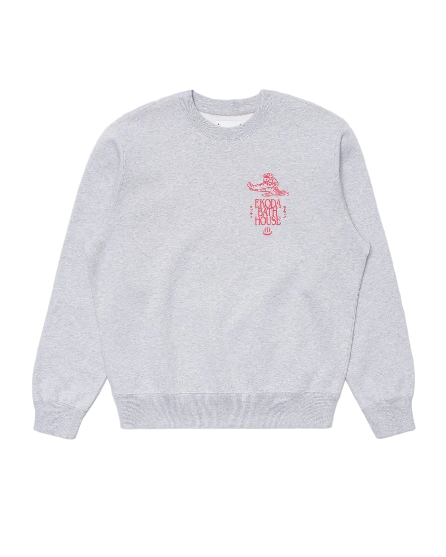 Edwin Ekoda Bath House Sweat Grey Marl