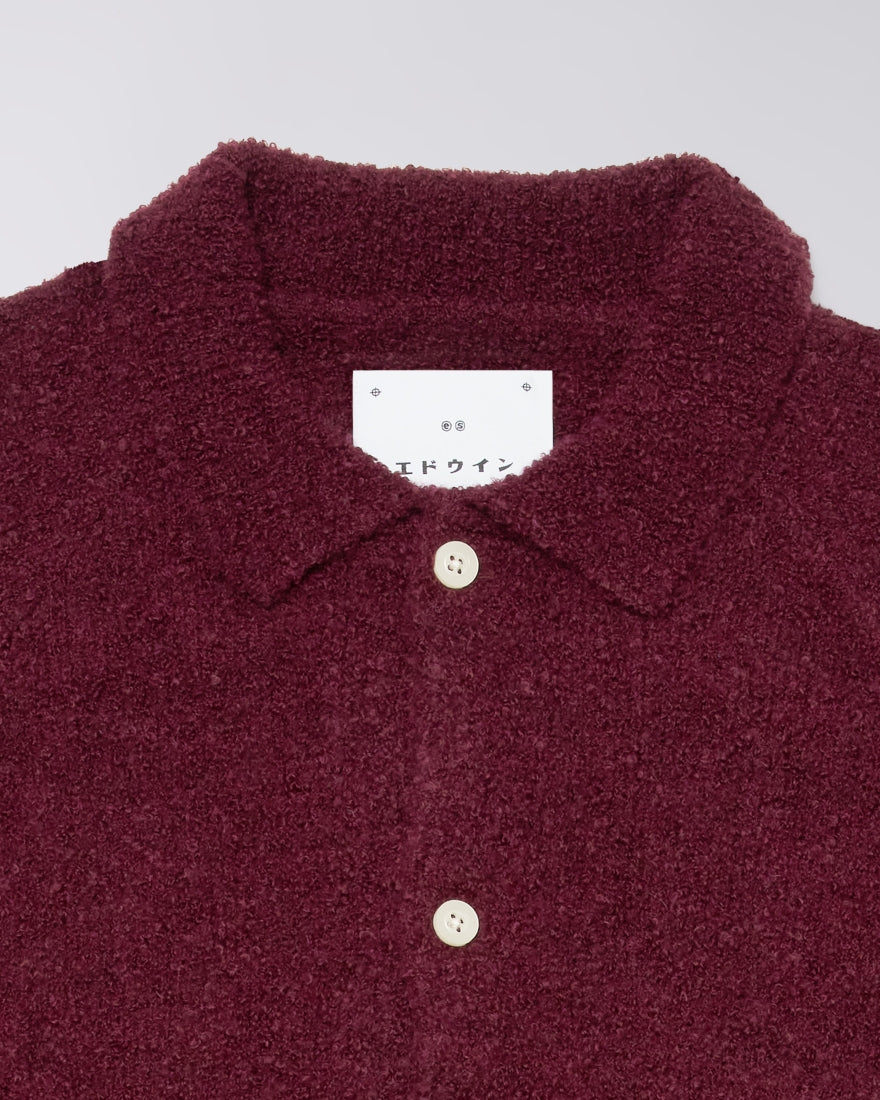Edwin Gemini Cardigan Burgundy