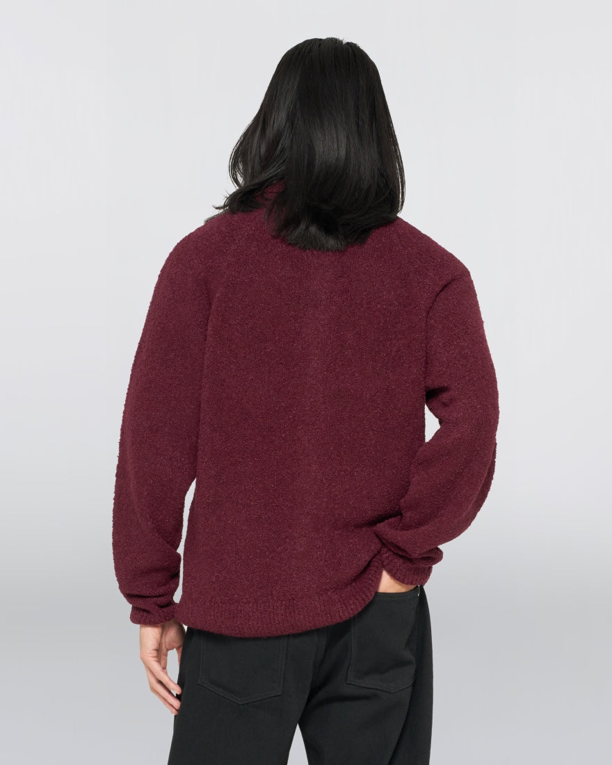Edwin Gemini Cardigan Burgundy