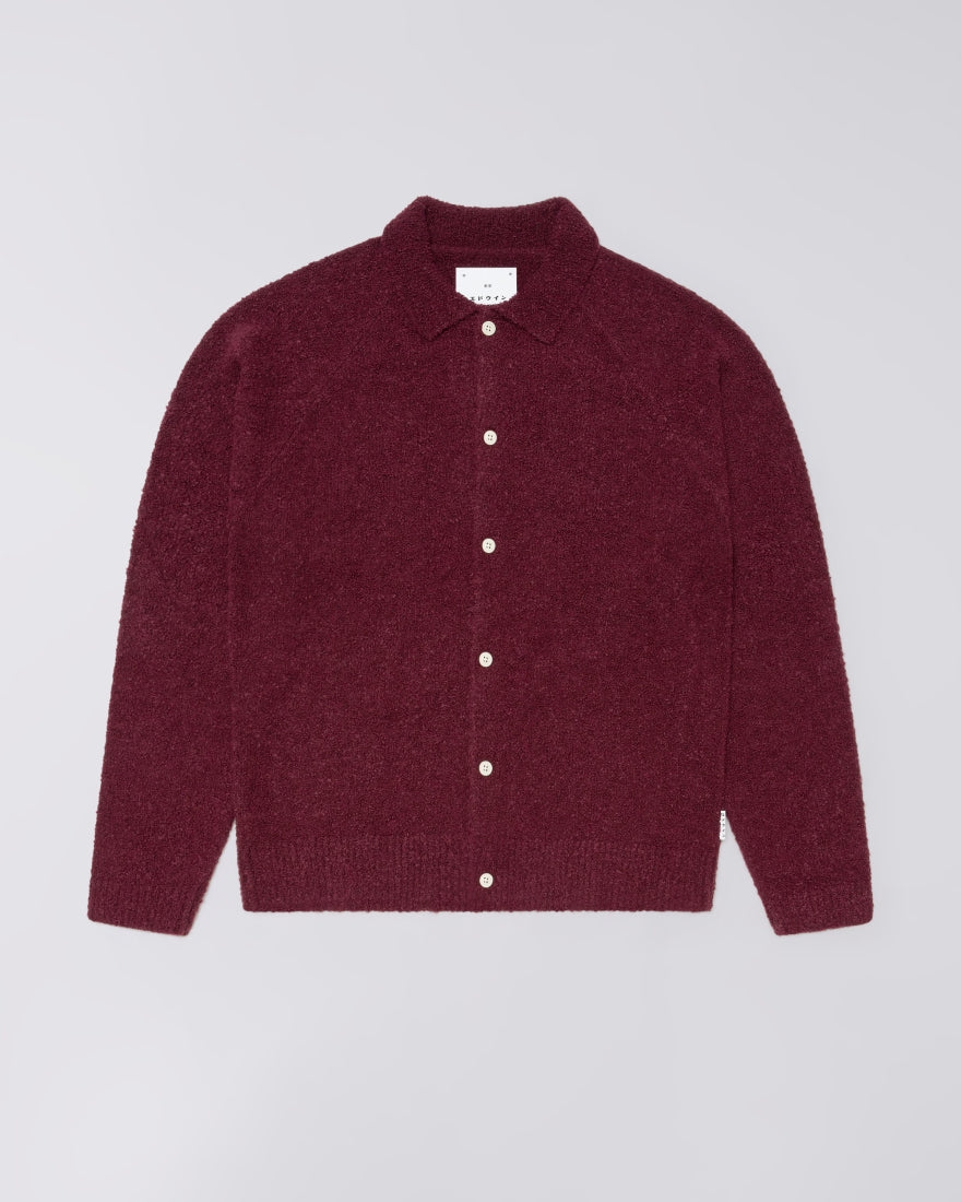 Edwin Gemini Cardigan Burgundy