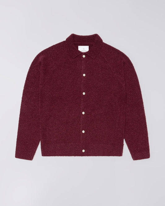Edwin Gemini Cardigan Burgundy