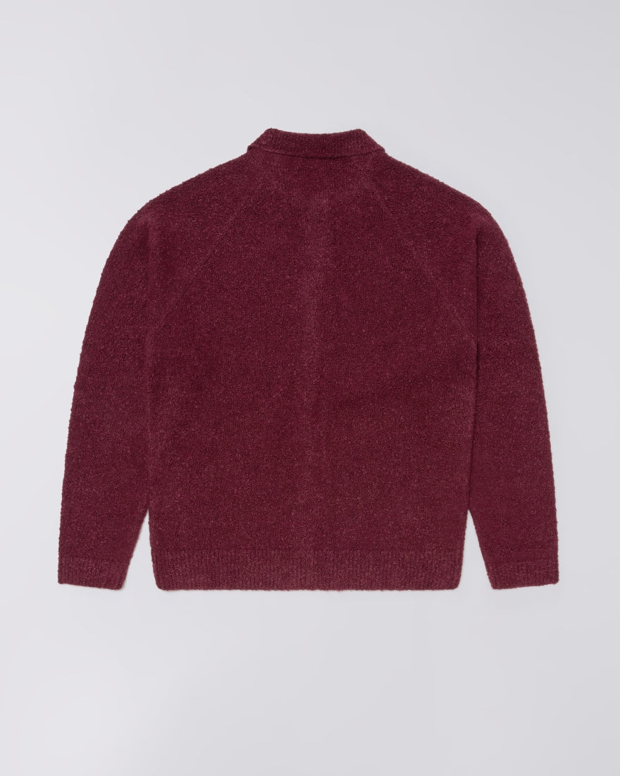 Edwin Gemini Cardigan Burgundy