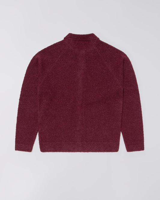 Edwin Gemini Cardigan Burgundy