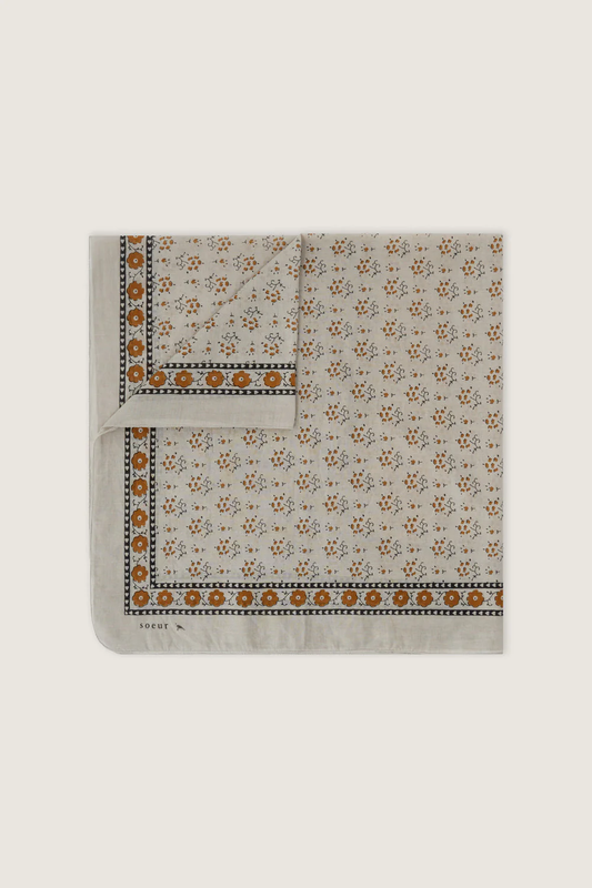 Soeur Classic Cotton Scarf Brown