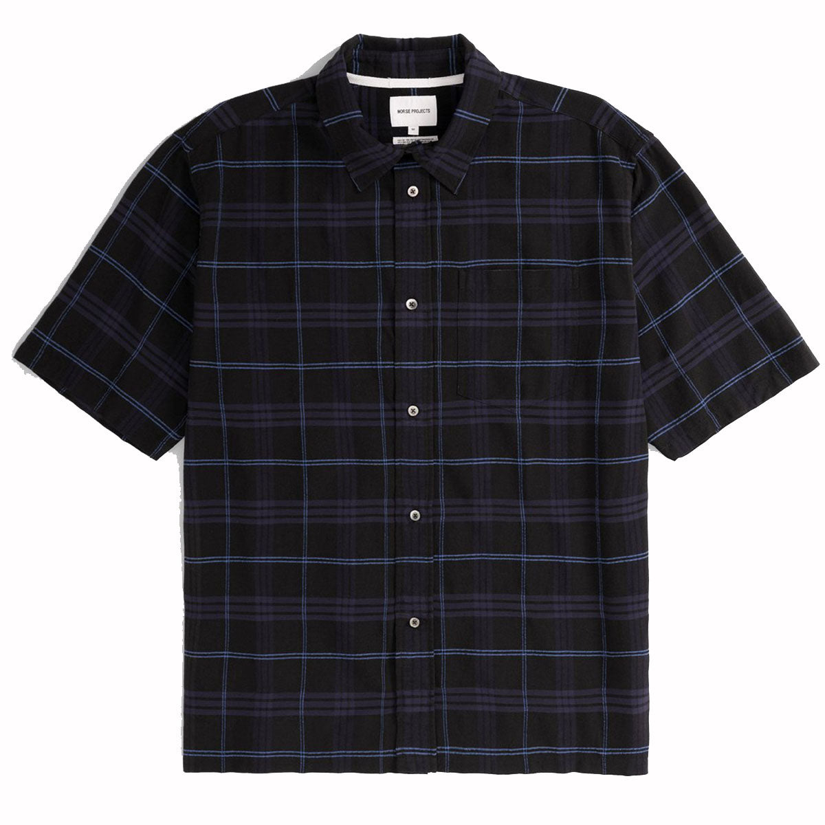 Norse Projects Ivan Relaxed Textured Shirt Navy