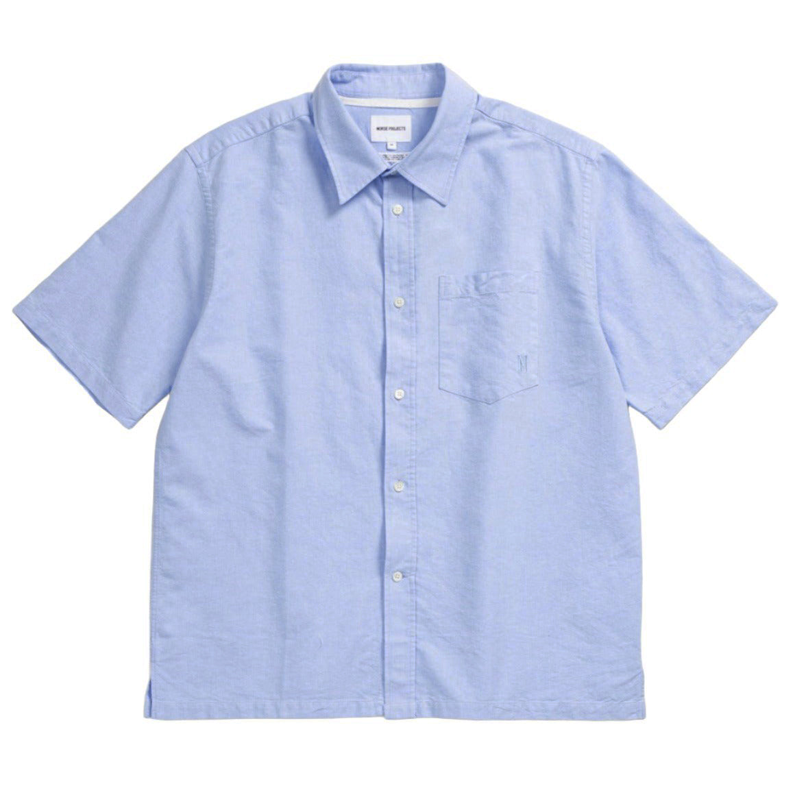 Norse Projects Ivan Oxford Monogram Pale Blue