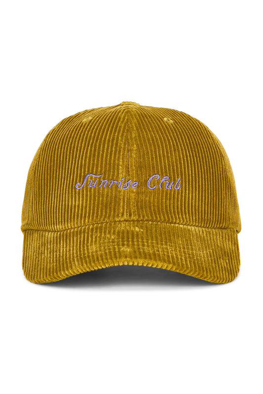 Kappy Corduroy Sunrise Club Cap Olive