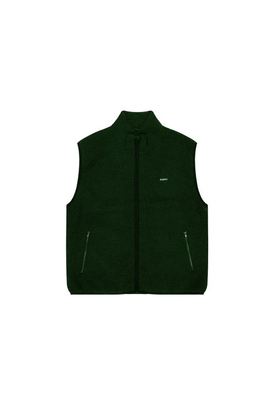 Kappy Fleece Gilet Dark Green