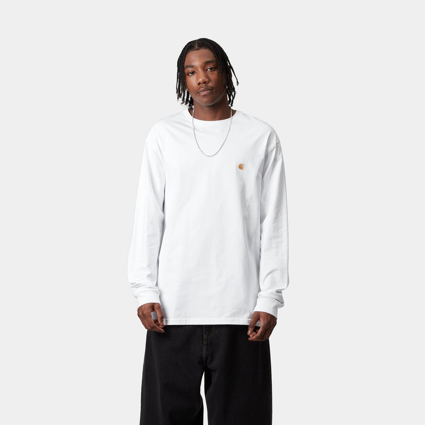 Carhartt WIP Chase L/S T-Shirt White