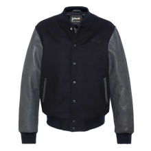 Load image into Gallery viewer, Schott LCUSA Leather/Wool Varsity Jacket Navy/Navy
