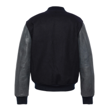 Load image into Gallery viewer, Schott LCUSA Leather/Wool Varsity Jacket Navy/Navy
