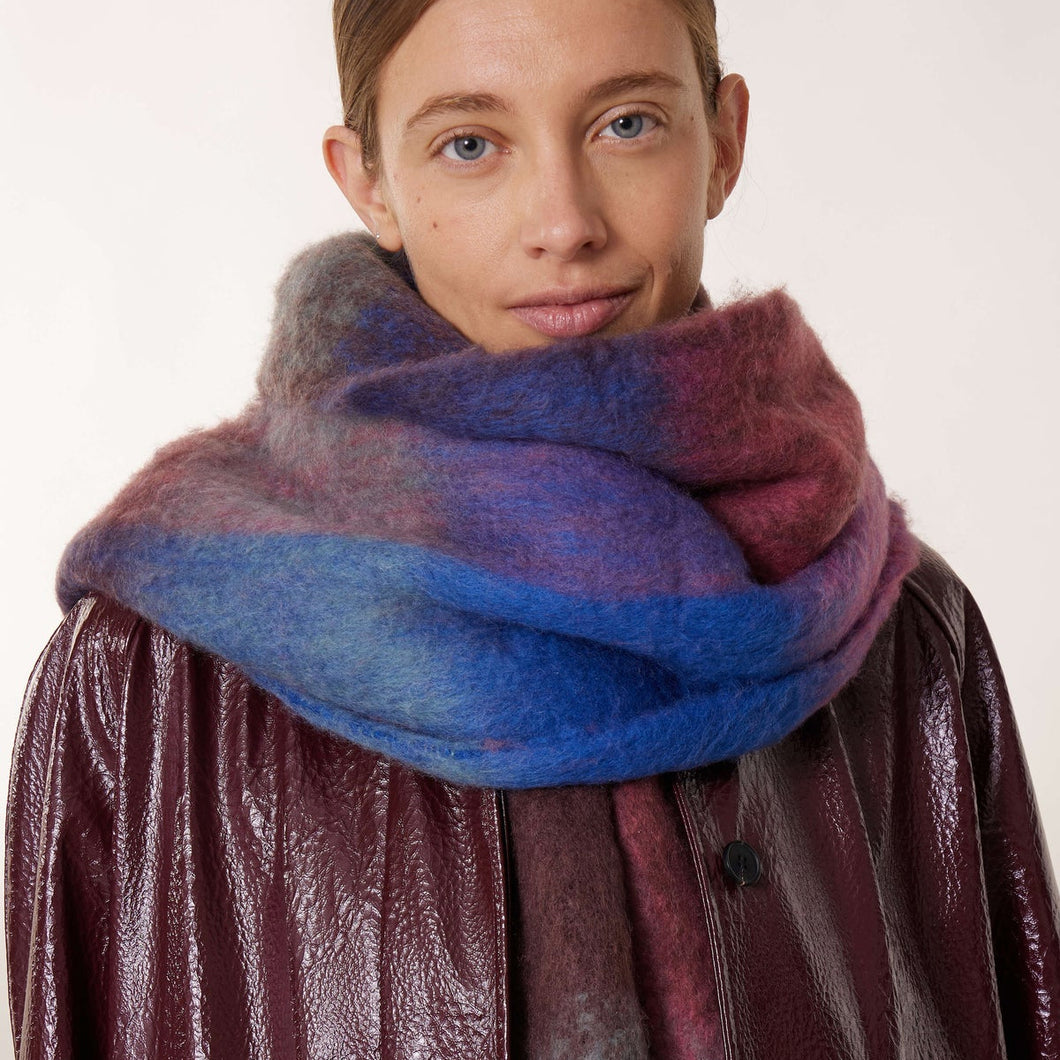 Leon & Harper Elton Scarf Blue