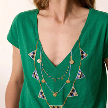 Load image into Gallery viewer, Leon &amp; Harper Tonton T-Shirt Brodery Green
