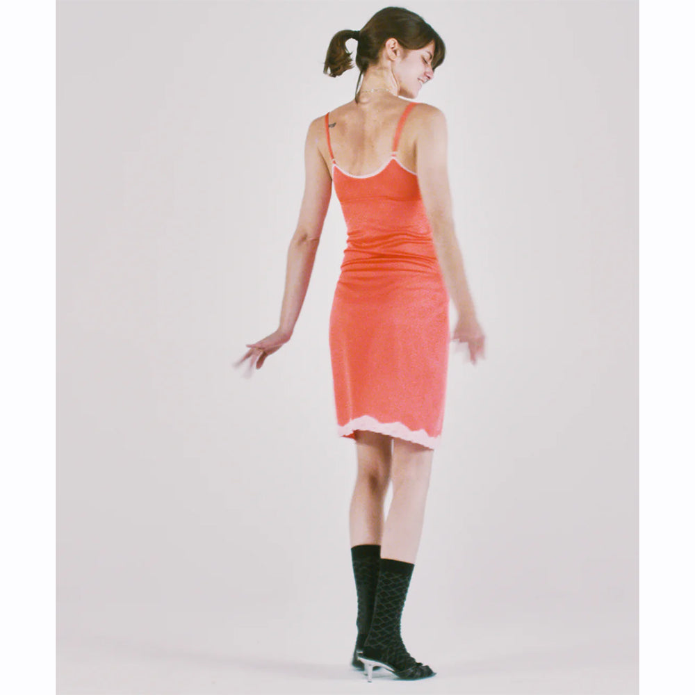 Aries airtex lace Lexi dress Hot pink