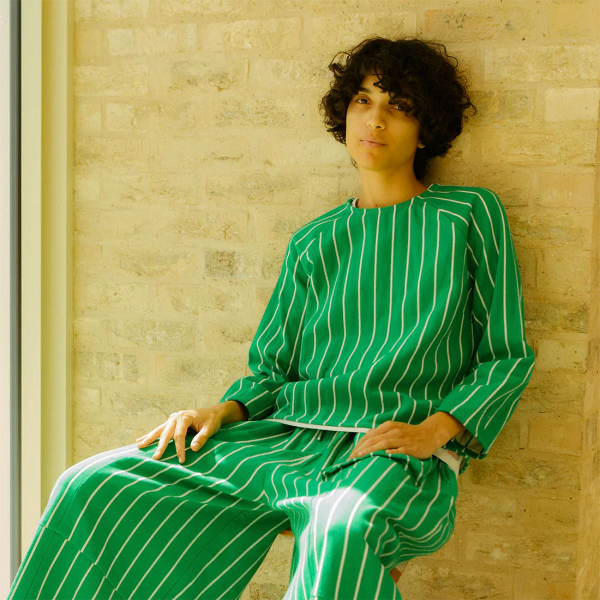 L.F.Markey Oslo Stripe Top Grass