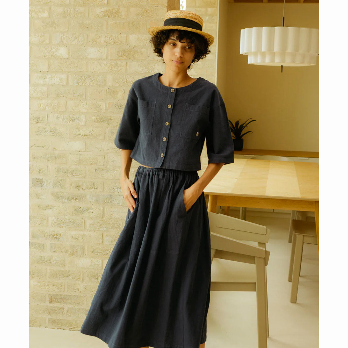 L.F.Markey Emile Skirt Navy