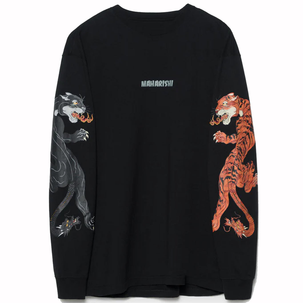 Maharishi Duality  Panther  L/S T-Shirt Black