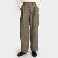 Load image into Gallery viewer, Cawley Studio Mara Japanese Wool Trousers Natural / Grey
