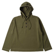 Load image into Gallery viewer, MHL Button Hoodie Open End Jersey Seaweed
