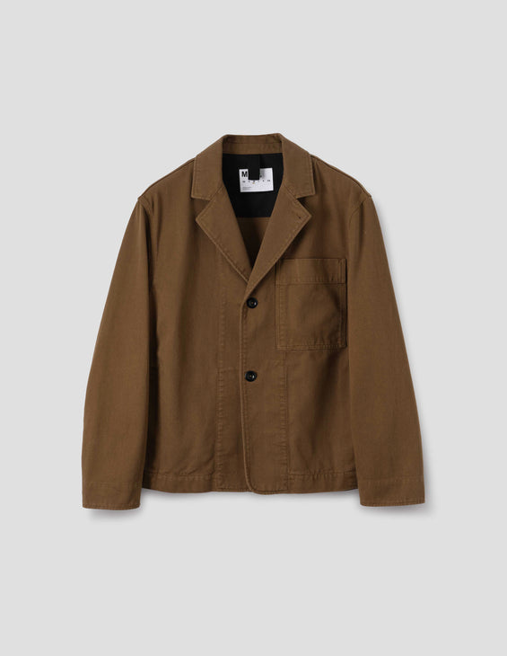 MHL Minimal Blazer Raised Cotton Drill Tobacco