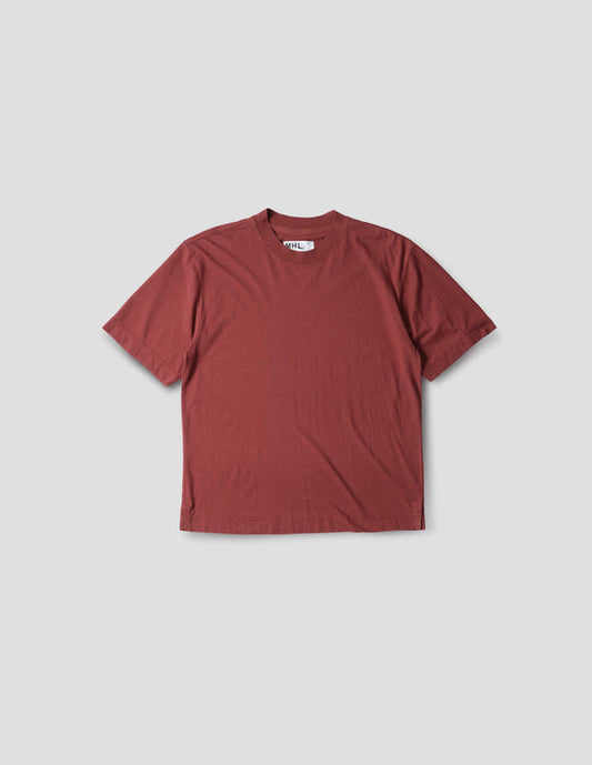 MHL Simple T-Shirt Linen Jersey Berry