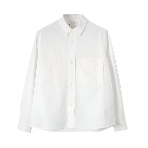 MHL. コットン シャツ 白 M 胸ポケット MHL. コットン シャツ 白 M 胸ポケット - メルカリ