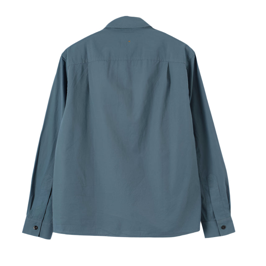MHL Overall Shirt Washed Cotton Poplin Mineral Blue – Supra
