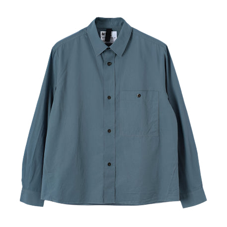 MHL Overall Shirt Washed Cotton Poplin Mineral Blue – Supra
