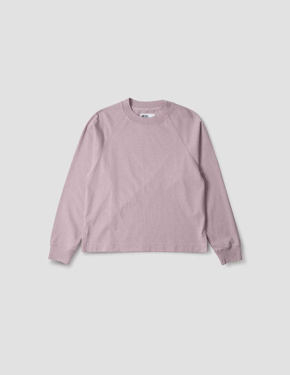 MHL Mock Neck T Shirt Dry Cotton Jersey Heather