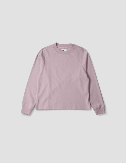 MHL Mock Neck T Shirt Dry Cotton Jersey Heather