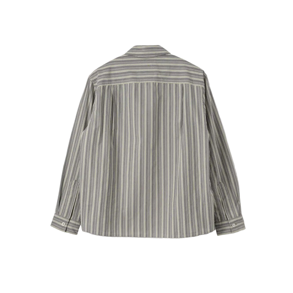 MHL Overall Shirt PJ Stripe Off White / Grey / Zest