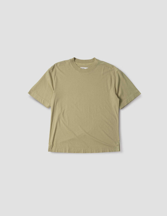 MHL Simple T-Shirt Linen Jersey Pale Green