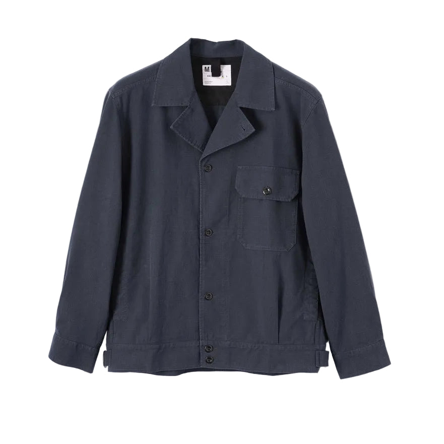 MHL Utility Jacket Washed Cotton Ripstop Ink
