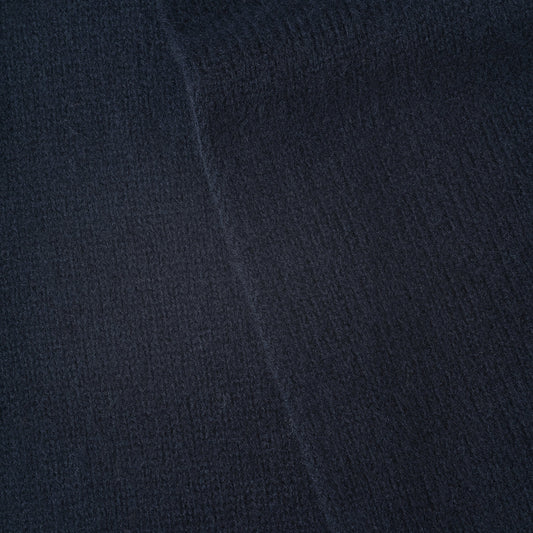 MHL Brushed Scarf Soft Shetland Wool Dark Navy