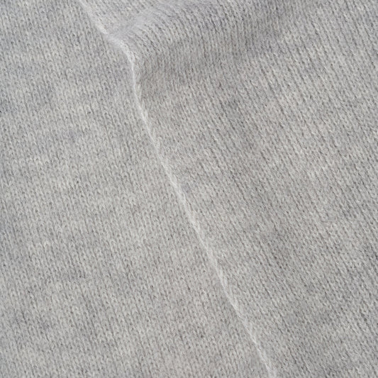 MHL Brushed Scarf Soft Shetland Wool Light Grey