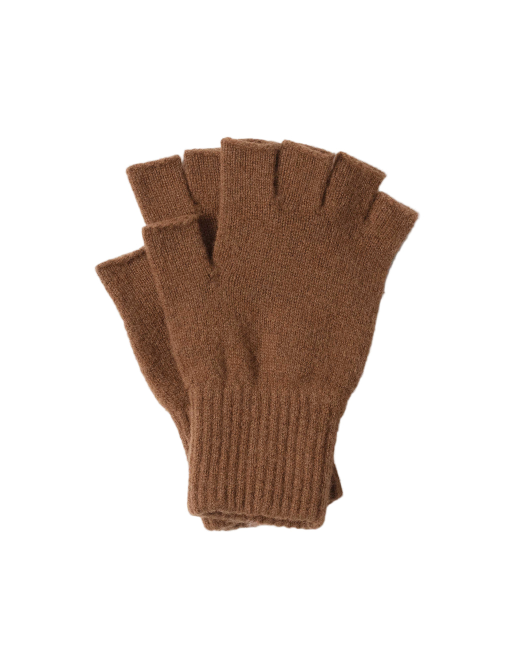 MHL Cut Off Glove Lambswool Conker