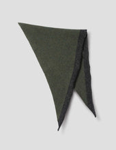 Load image into Gallery viewer, MHL Tipped Scout Scarf Lambswool Green / Charcoal
