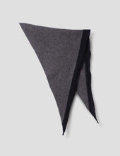 Load image into Gallery viewer, MHL Tipped Scout Scarf Lambswool Grey / Ink
