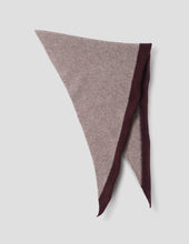 Load image into Gallery viewer, MHL Tipped Scout Scarf Lambswool Pebble / Mahogany
