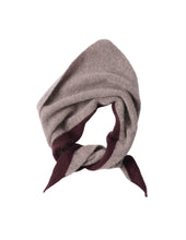 Load image into Gallery viewer, MHL Tipped Scout Scarf Lambswool Pebble / Mahogany
