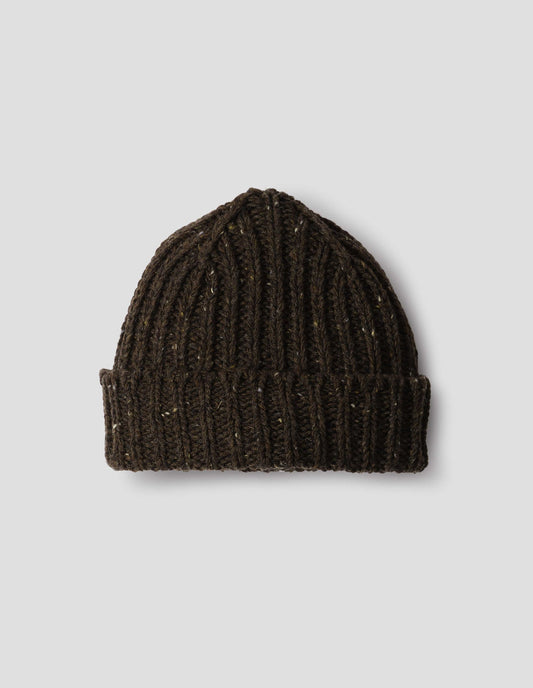Margaret Howell Chunky Rib Beanie Earth