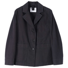 Load image into Gallery viewer, MHL W&#39; Asymmetric Collar Blazer Twiill Indigo
