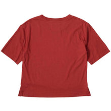 Load image into Gallery viewer, MHL W&#39; Simple T-Shirt Cotton Linen Jersey Sports Red
