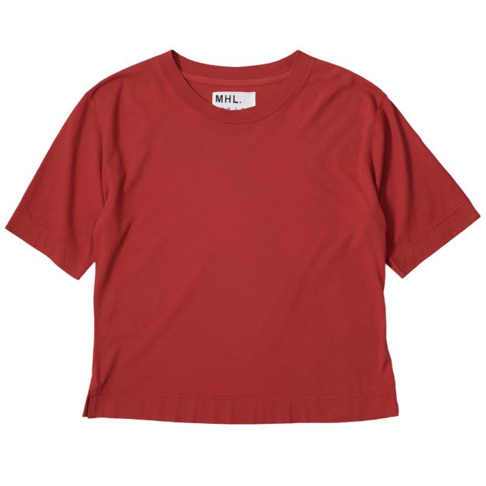 MHL W' Simple T-Shirt Cotton Linen Jersey Sports Red