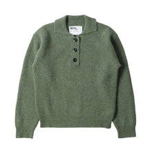 Load image into Gallery viewer, MHL W&#39; 3 Button Polo Lambswool Sage
