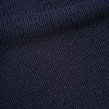 Load image into Gallery viewer, MHL W&#39; 3 Chunky Crew Neck Slipover British Merino Rich Navy
