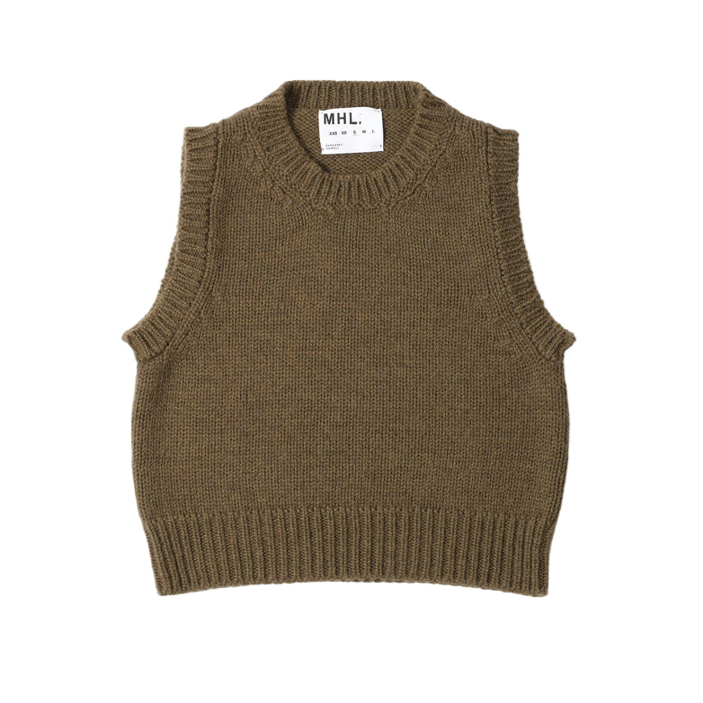 MHL W' 3 Chunky Crew Neck Slipover British Merino Thicket